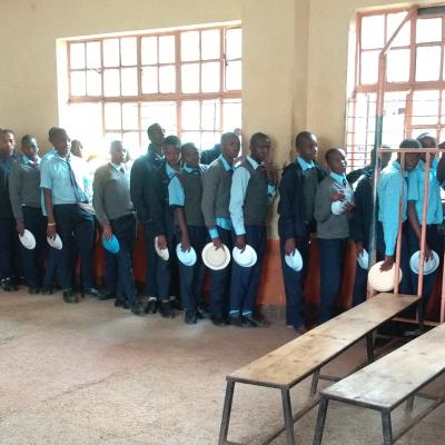 Students In Dinning Hall
